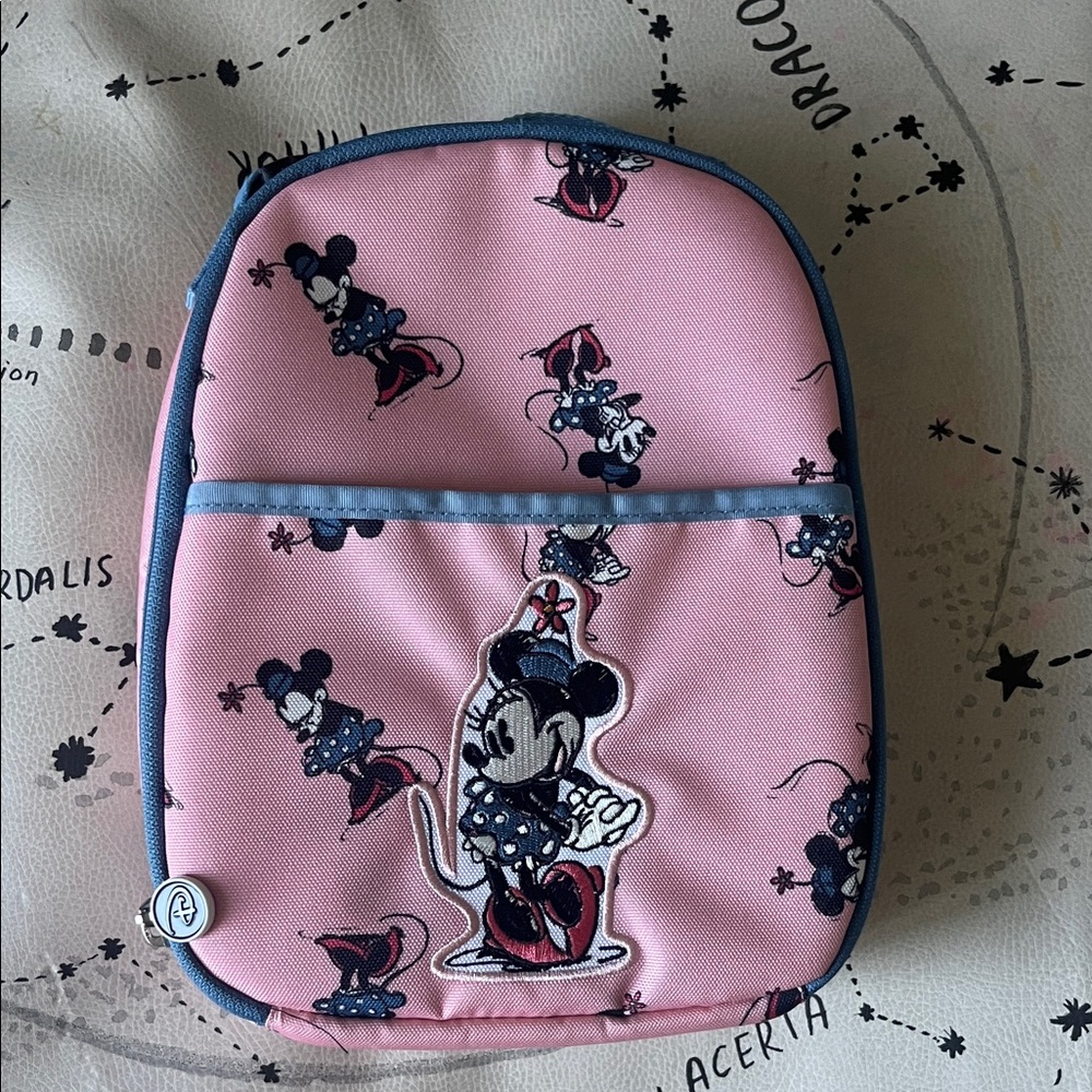 Hanna Andersson Disney Pink and Blue Minnie Mouse Kids lunch bag